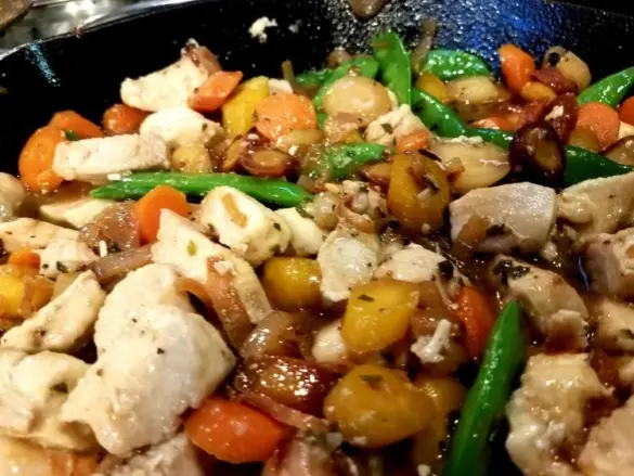 Lidia Balsamic Chicken Stir Fry Recipe