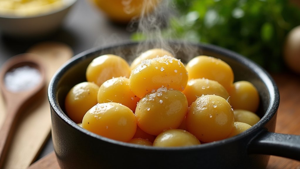 boil potatoes until tender