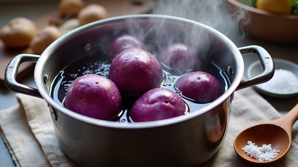 boil potatoes until tender