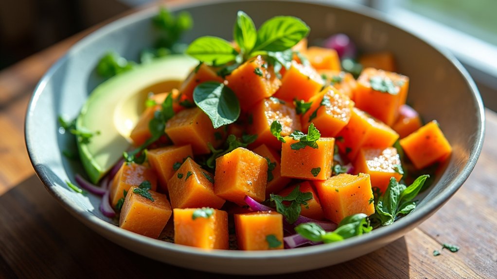 boil sweet potatoes until tender