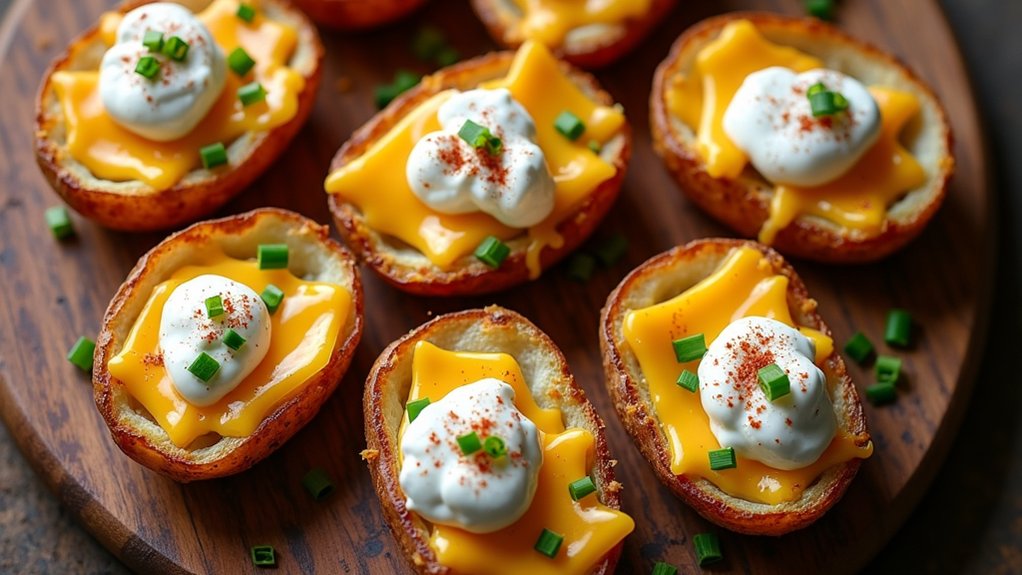 crispy stuffed potato skins