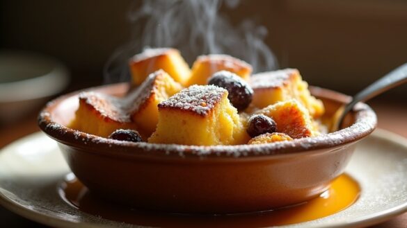 delicious homemade bread pudding