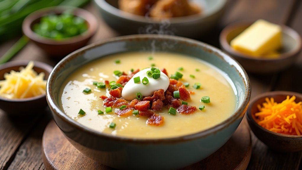 elevate soup with toppings