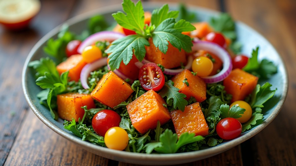 fresh herbs elevate salad