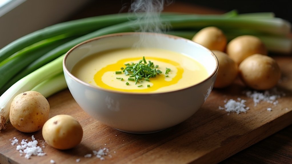 nutritious potato leek soup