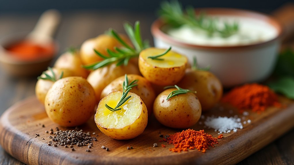 perfectly roasted mini potatoes