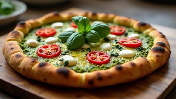 pesto pizza making instructions