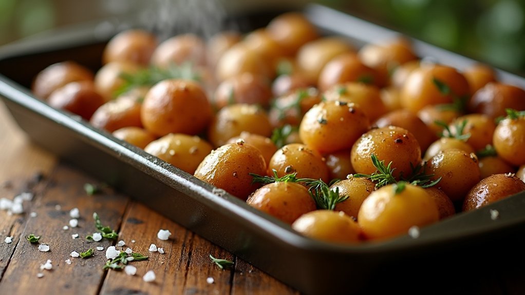 roast potatoes until golden