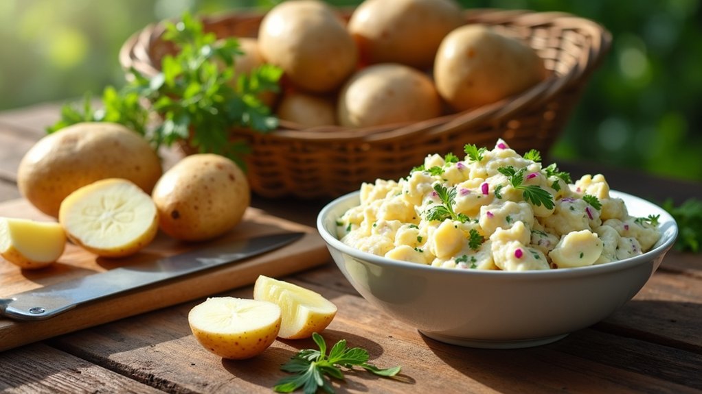 select fresh quality potatoes