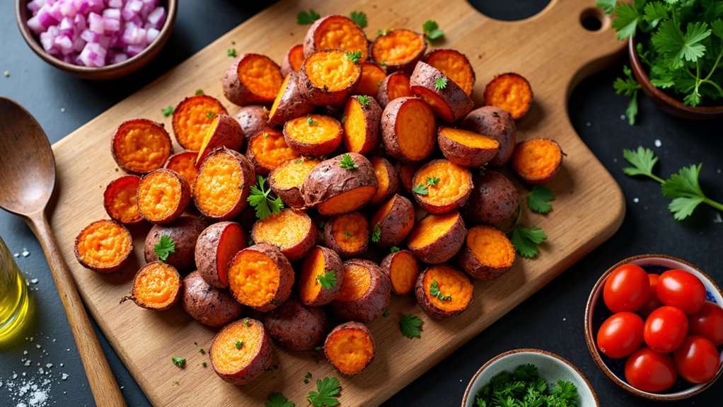 sweet potato salad preparation