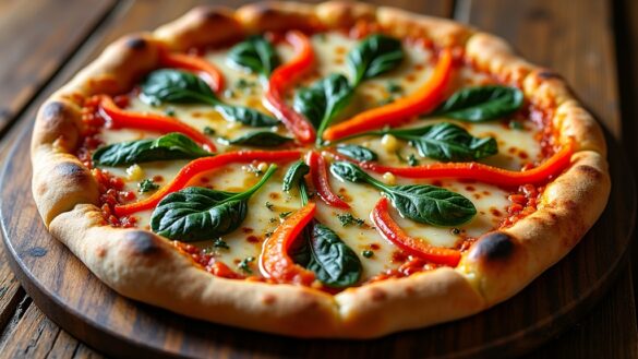 vegetable pizza preparation instructions