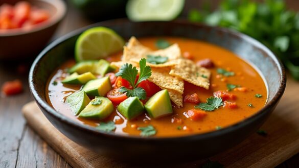 delicious tortilla soup recipe