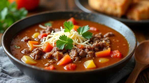 easy hamburger soup recipe
