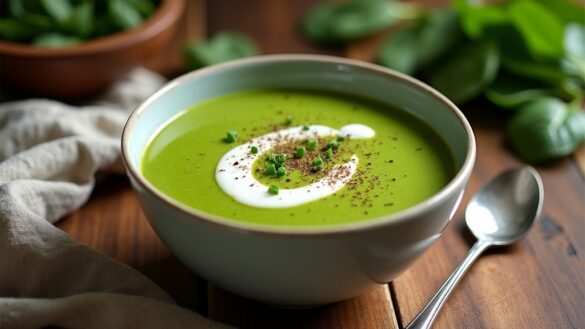 spinach soup cooking instructions