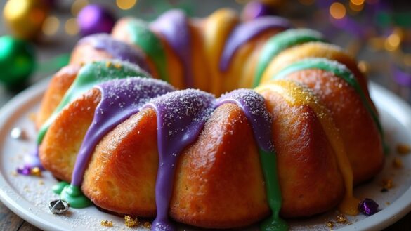 delicious festive dessert preparation