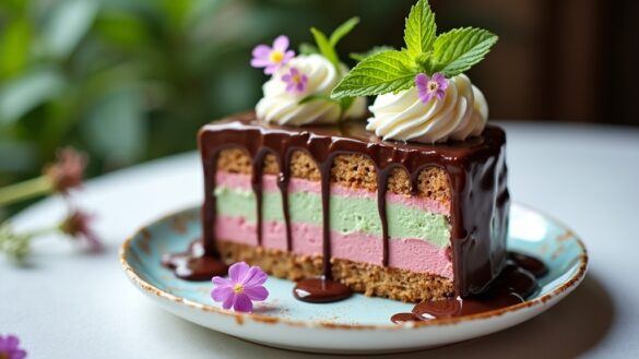 delicious ice cream dessert