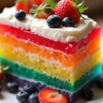 jello infused cake dessert