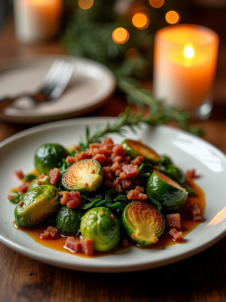 bacon maple brussels sprouts delight