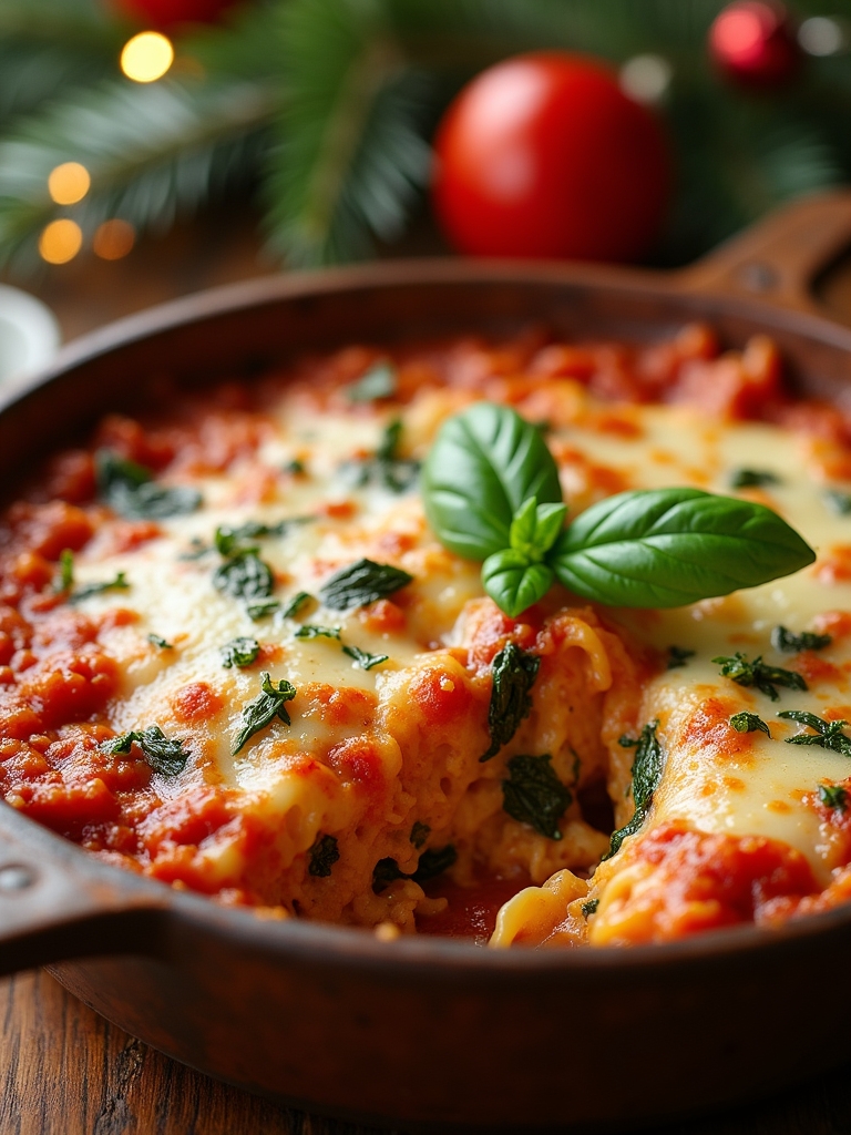 baked ziti with spinach