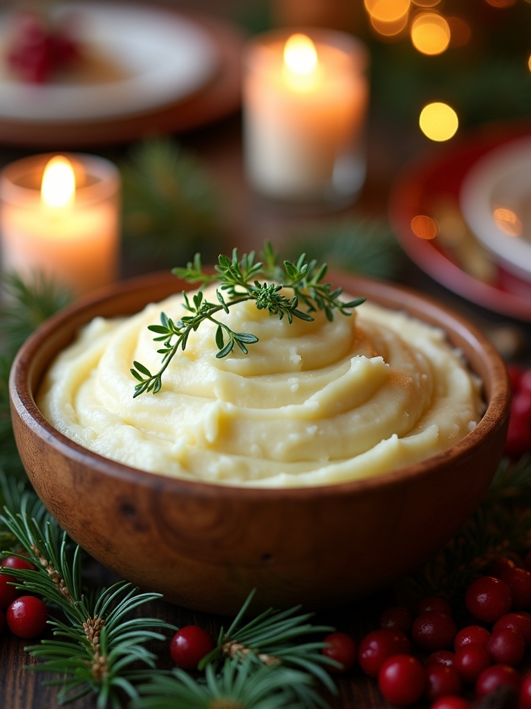 buttermilk thyme mashed potatoes