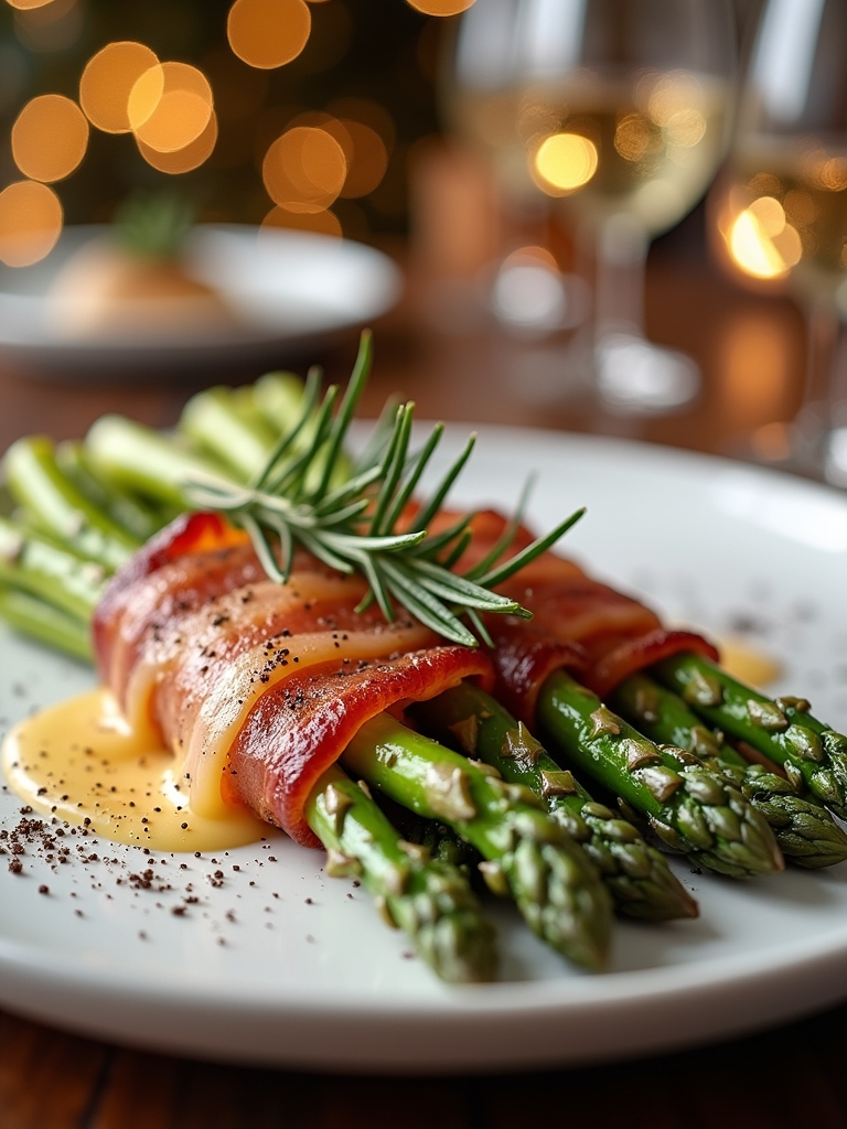 cheesy bacon wrapped asparagus delight
