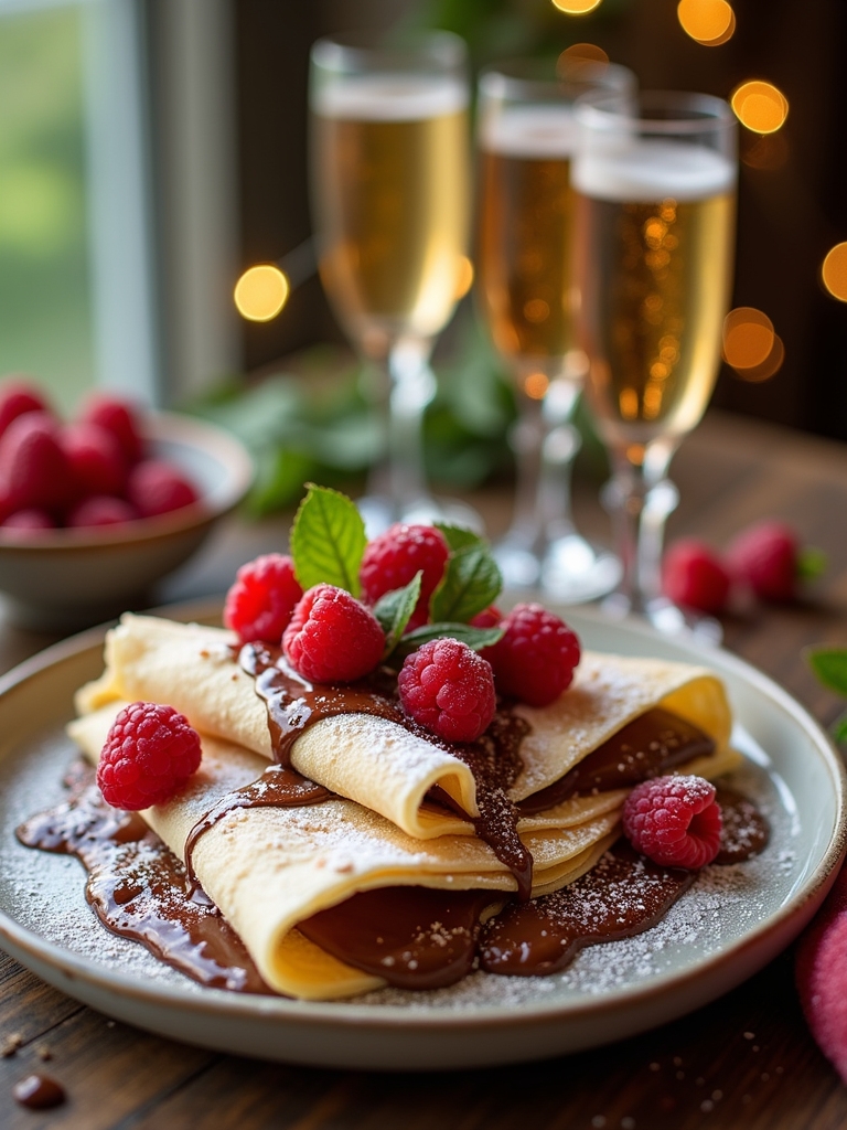 chocolate hazelnut crepes delight