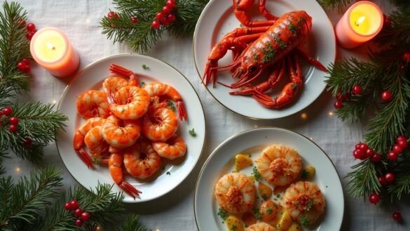 coastal inspired holiday seafood dishes