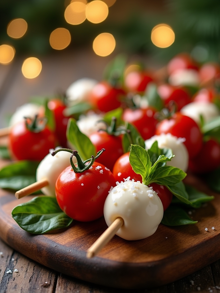 colorful italian appetizer skewers