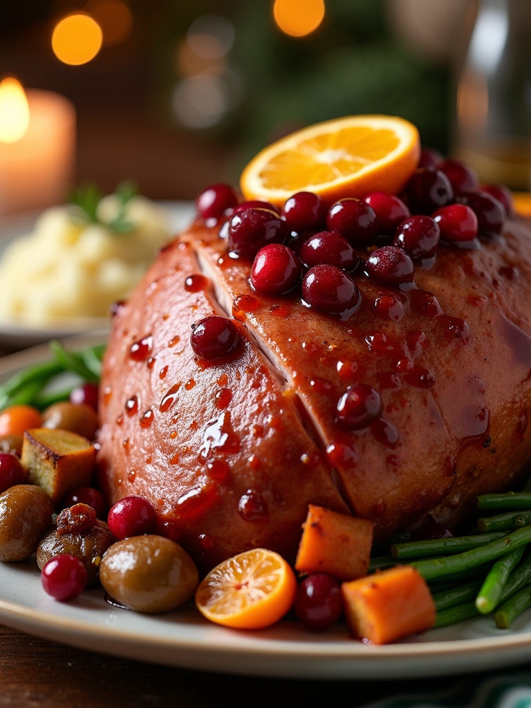cranberry orange glazed ham recipe