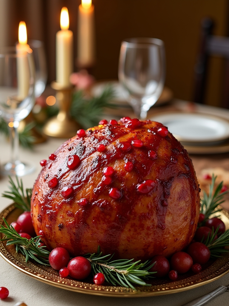 cranberry orange glazed ham