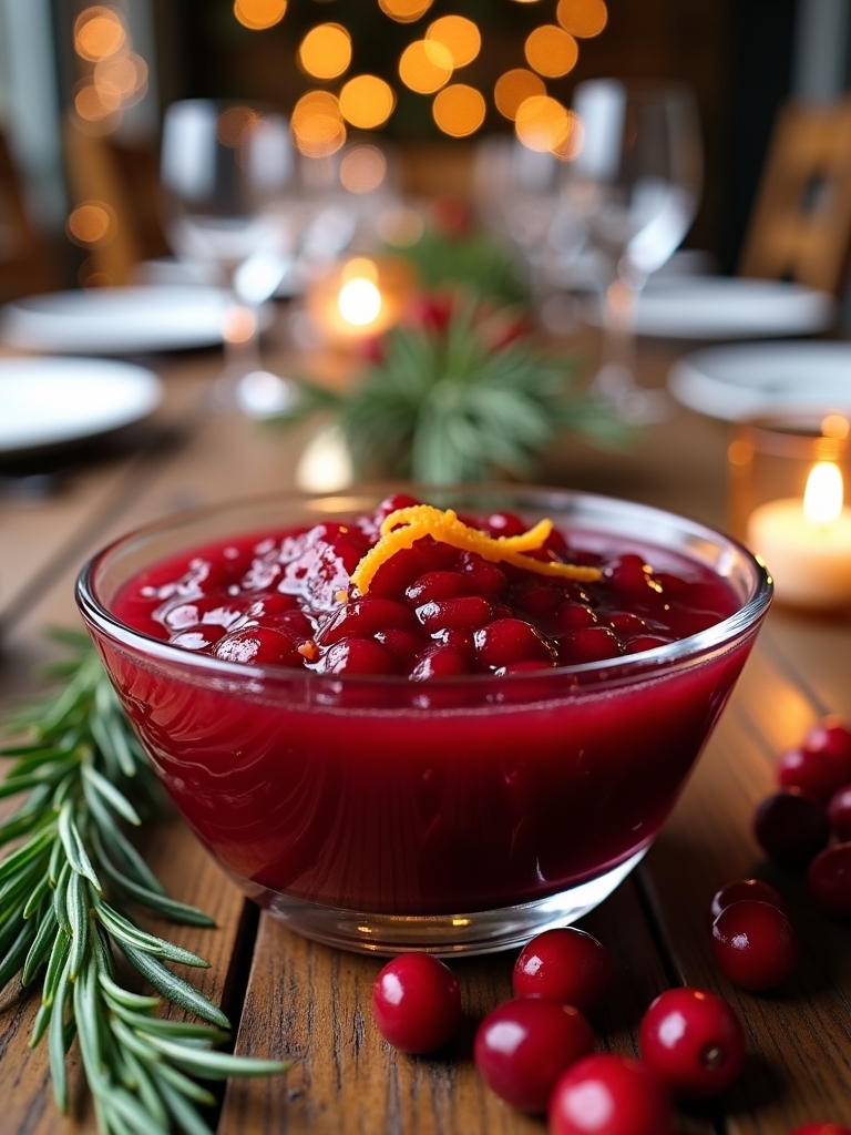 cranberry sauce with orange zest