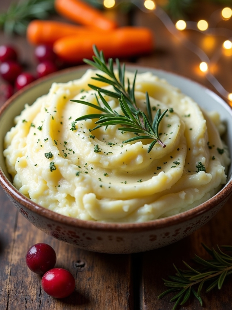 creamy herb garlic potatoes