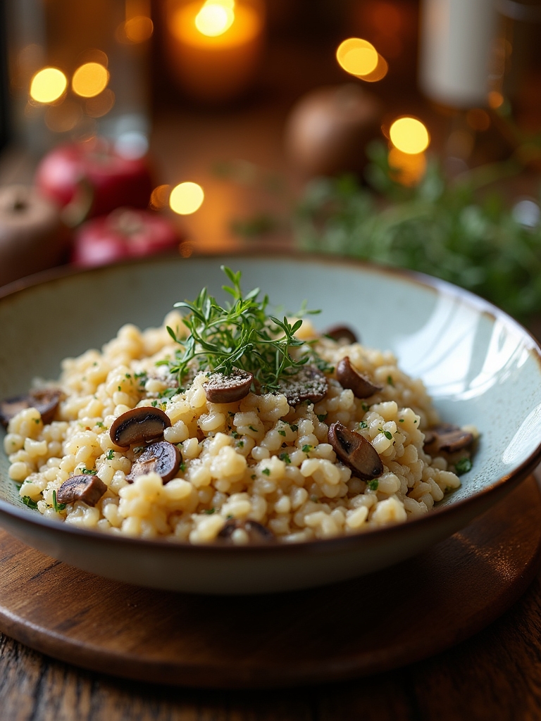 creamy mushroom risotto recipe