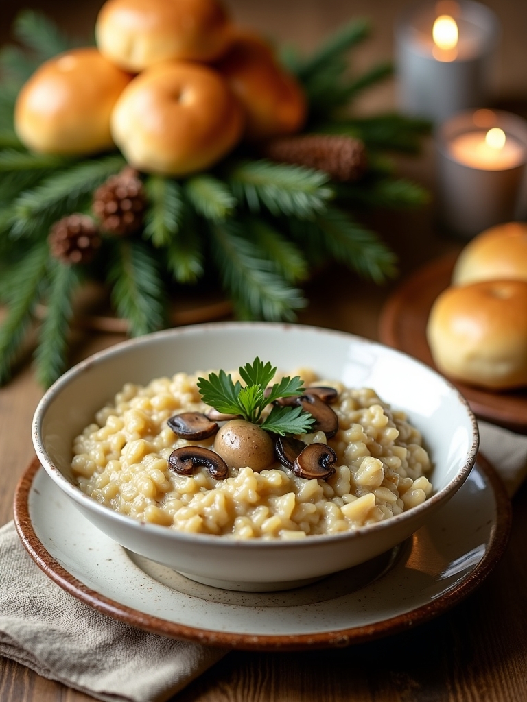 creamy mushroom risotto recipe