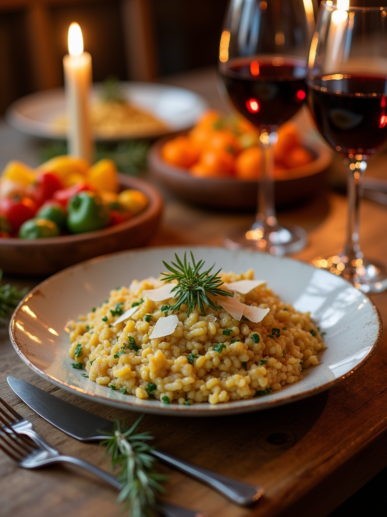 creamy roasted vegetable risotto
