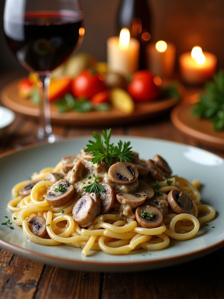 creamy vegan mushroom delight