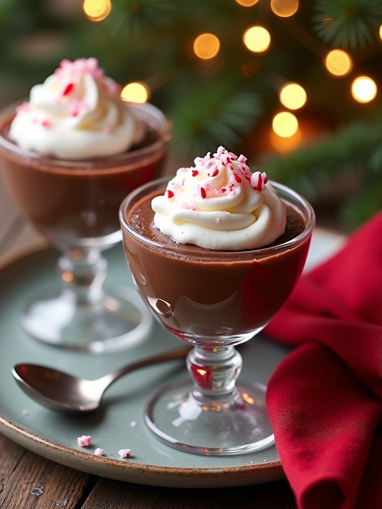decadent chocolate peppermint mousse