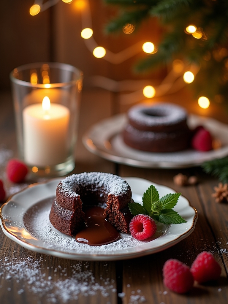 decadent molten chocolate dessert