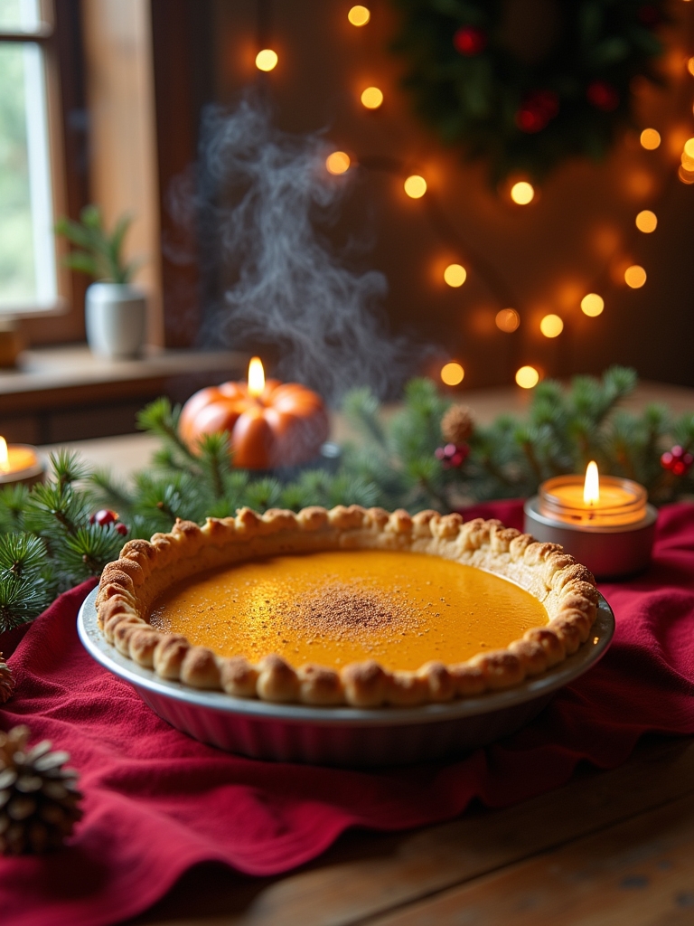 delicious homemade pumpkin pie