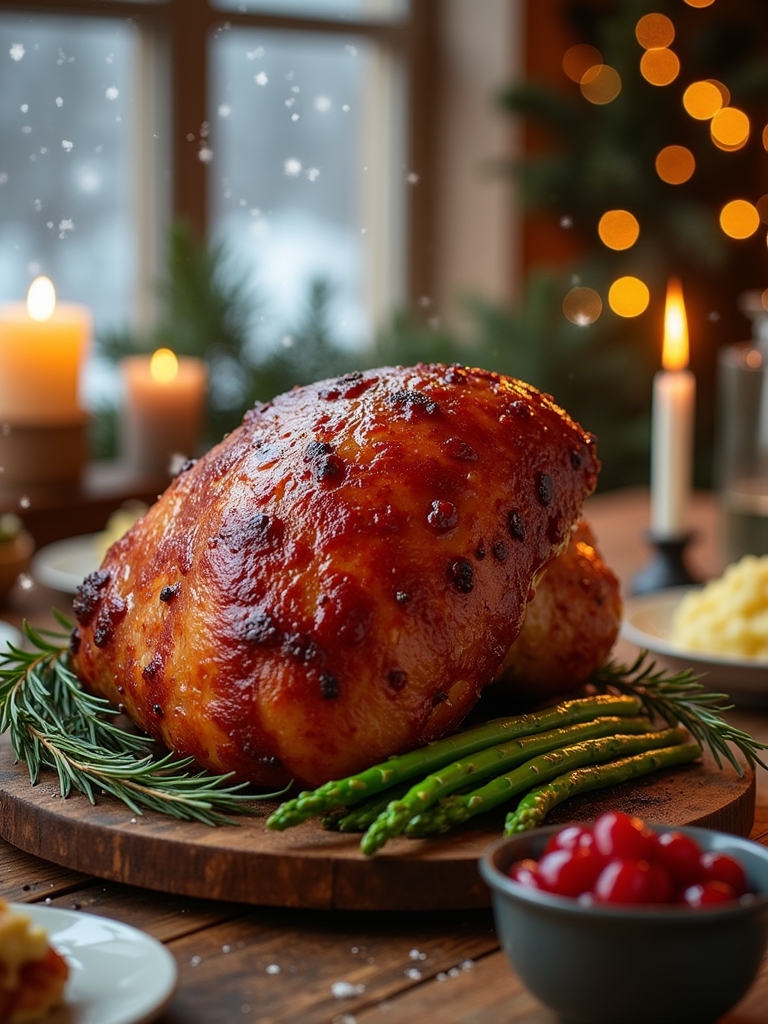 delicious honey glazed ham