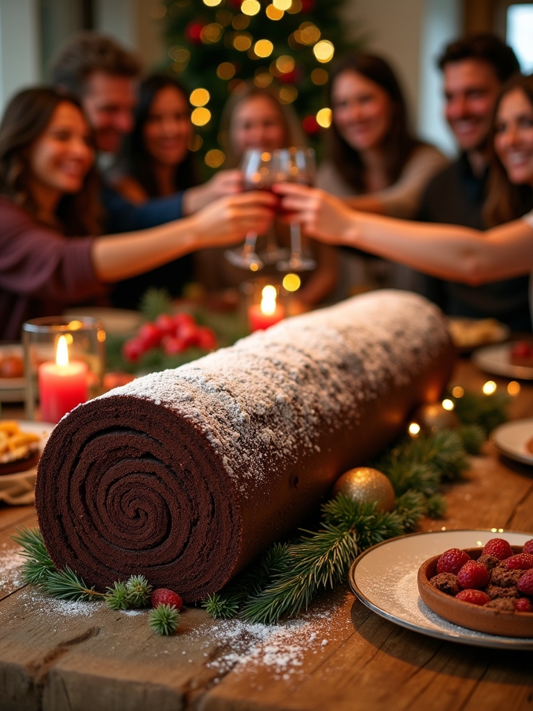 delightful festive chocolate dessert