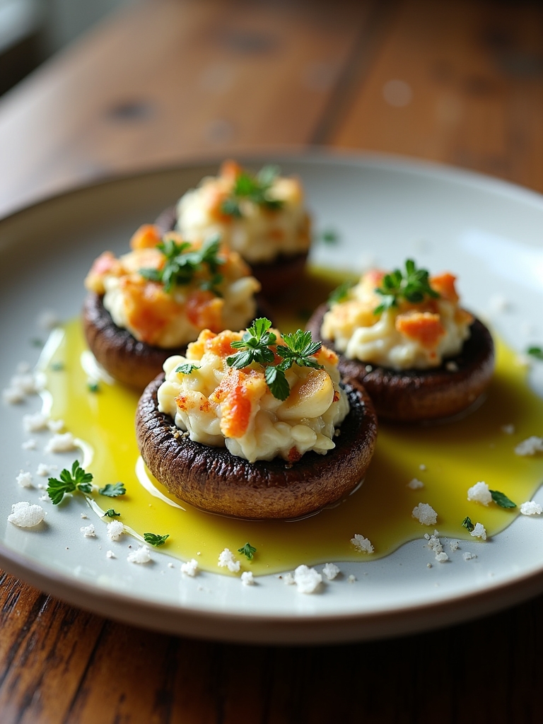 elegant crab stuffed mushrooms recipe