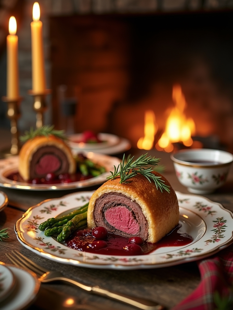 elegant festive beef dish