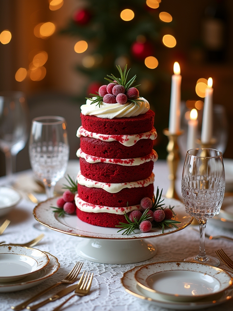 elegant red velvet cake