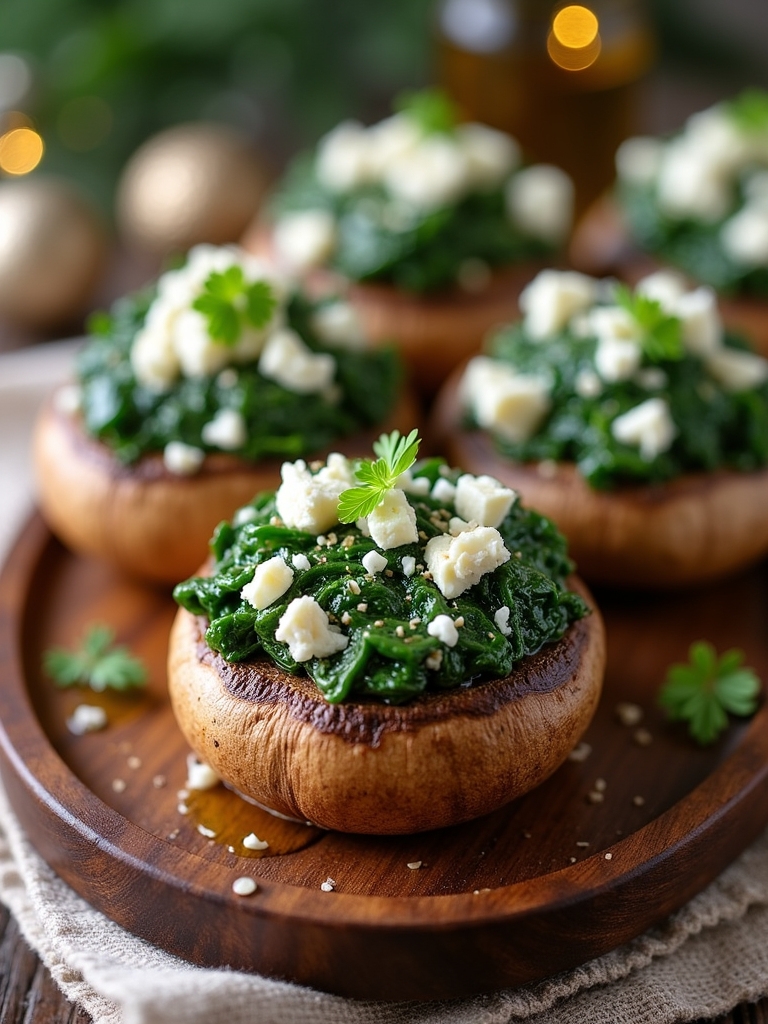 elegant stuffed mushroom appetizer