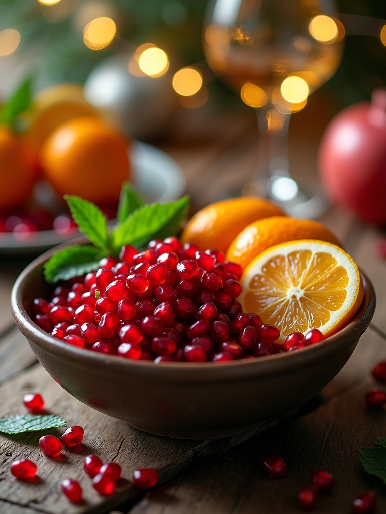 festive citrus pomegranate salad