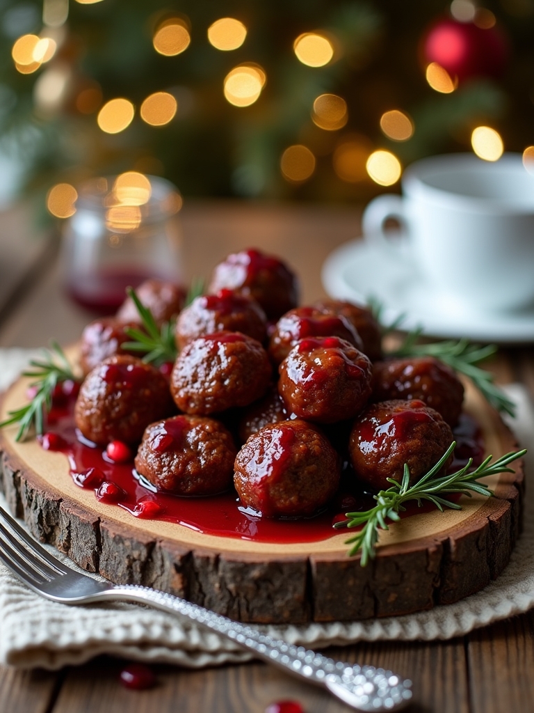 festive flavorful holiday meatballs