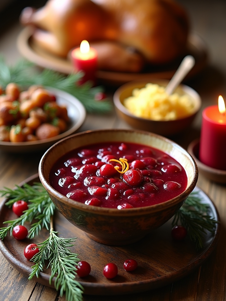 festive homemade cranberry sauce