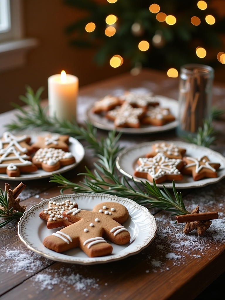 festive homemade gingerbread cookies
