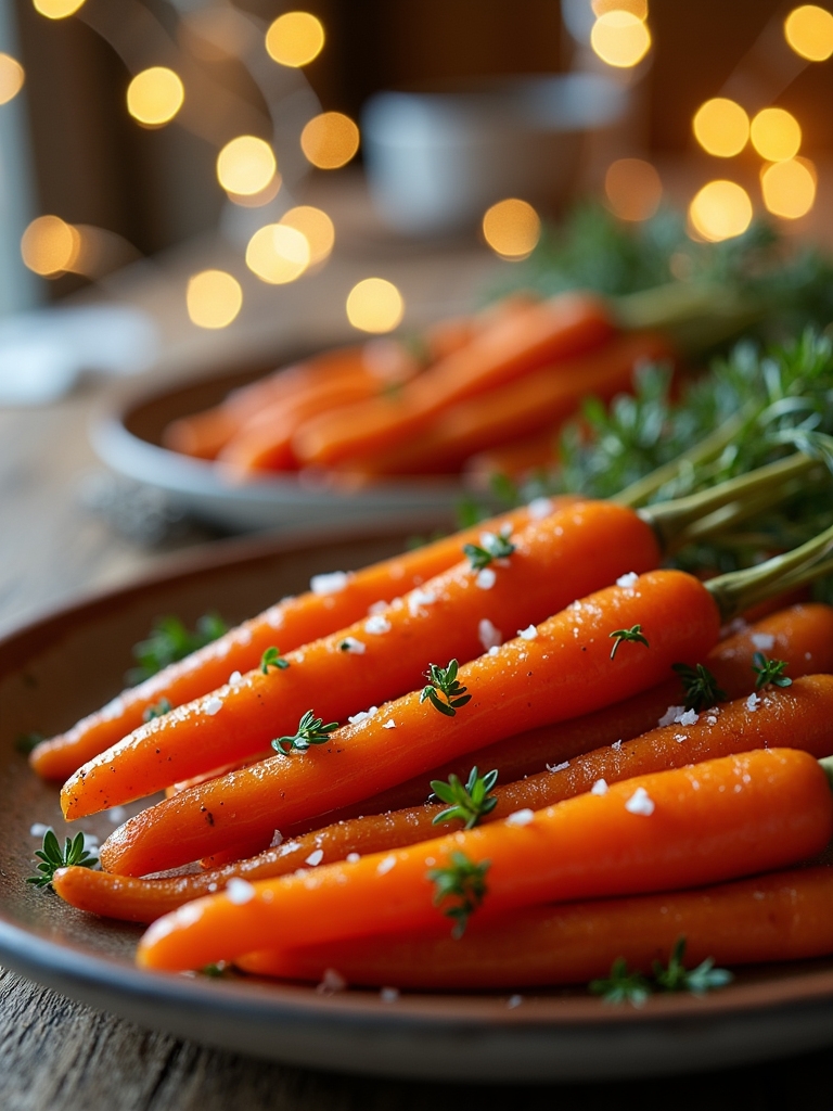 festive honey glazed carrot dish
